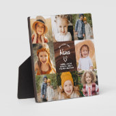 Nana Wir Liebe Sie hören Holzfoto Collage Fotoplatte (Vorderseite)