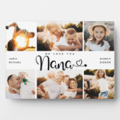 NANA Wir Liebe Sie hören Moderne 6 Foto Collage Fotoplatte (Vorderseite)