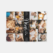 Nana Wir Liebe Sie hören Moderne FotoCollage Fleecedecke (Vorderseite (Horizontal))