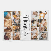 Nana Wir Liebe Sie hören Moderne FotoCollage Geschirrtuch (Horizontal)