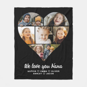 Nana Wir Liebe Sie Moderne FotoCollage Fleecedecke