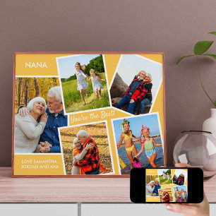 Nana You are the Best 5 Foto Collage Großeltern Poster
