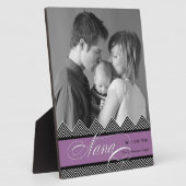 Nana Zig Zag Zickzack Modernes Personalisiertes Fo Fotoplatte (Seite)