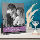 Nana Zig Zag Zickzack Modernes Personalisiertes Fo Fotoplatte (Seite)