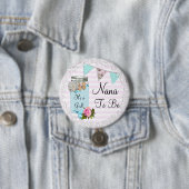 Nana zu Blue Mason Jar Rustic Button (Beispiel)