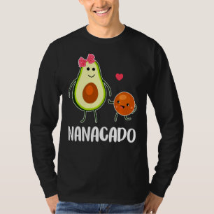 Nanacado Niedlich Avocado Schwangere Mama Frauen T-Shirt