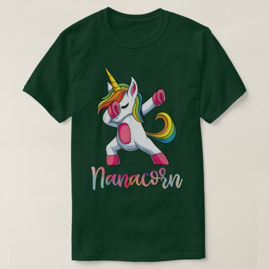 Nanacorn Nana Unicorn Shirt, Mothers Day Italian G T-Shirt (Design vorne)