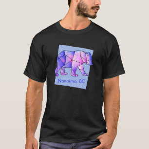 Nanaimo Bc Galaxy Bear Abstrakt Geometrie T-Shirt