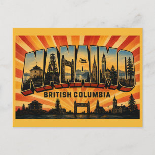 Nanaimo BC Harbour City Postkarte