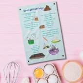 Nana's $100 Fudge Recipe Kitchen Towels Geschirrtuch