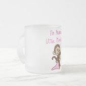 Nanas Affe - rosa T - Shirts und Geschenke Mattglastasse (Vorderseite Links)