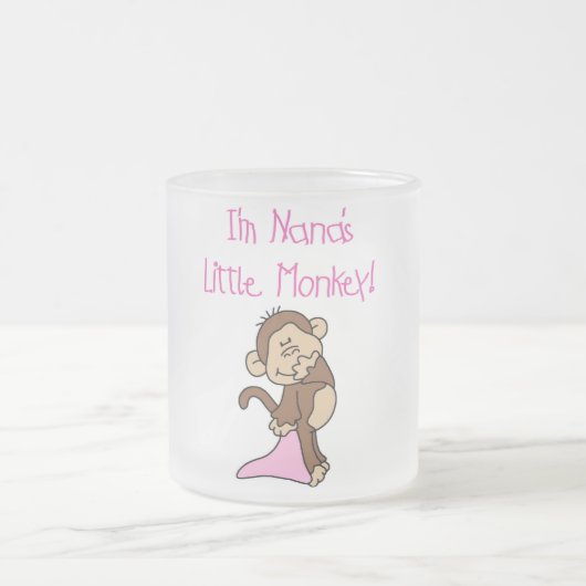 Nanas Affe - rosa T - Shirts und Geschenke Mattglastasse (Mittel)