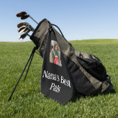 Nana's Best Pal(s)-Foto Black Golfhandtuch (Gras)