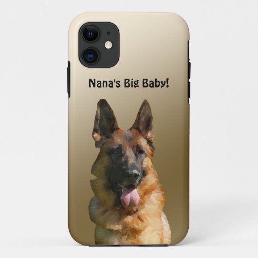 Nana's Big Baby German Shepherd Phone Case (Rückseite)