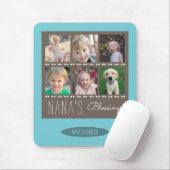 Nana's Blessings Foto Collage | Braun und Aquamari Mousepad (Mit Mouse)