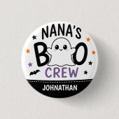Nana's Boo Crew 1 Enkelname Halloween-Geist  Button (Vorderseite)