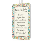 Nana's Car-Regeln (oder Ihre eigene) Sitte Autolufterfrischer (Links)