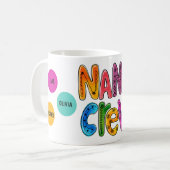 Nanas Crew Grandchildren Individuelle Namen Gesche Kaffeetasse (Vorderseite Links)