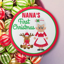 Nanas erster Weihnachtsknopf Button