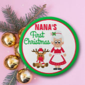 Nanas erster Weihnachtsknopf Button
