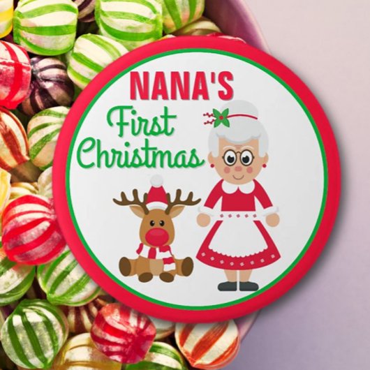 Nanas erstes Weihnachts-Button Button
