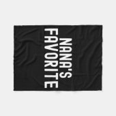 Nana's Favorite Family Baby Granhild Quote Family Fleecedecke (Vorderseite (Horizontal))