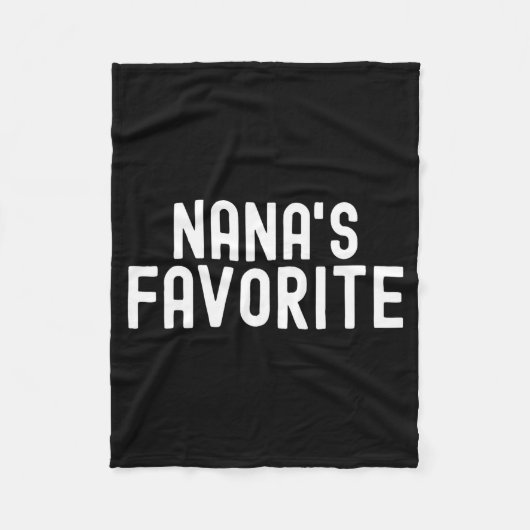 Nana's Favorite Family Baby Granhild Quote Family Fleecedecke (Vorderseite)