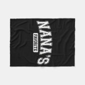 Nana's Favorite Family Baby Granhild Quote Family  Fleecedecke (Vorderseite (Horizontal))