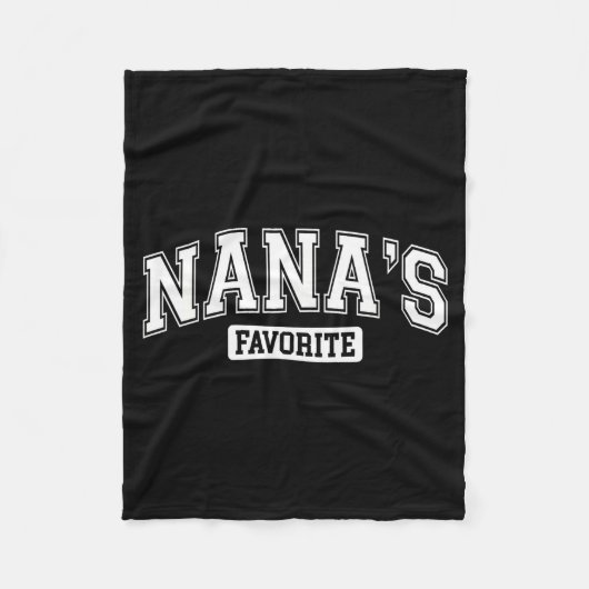 Nana's Favorite Family Baby Granhild Quote Family  Fleecedecke (Vorderseite)