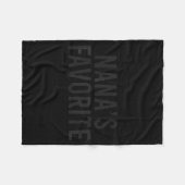 Nana's Favorite Family Baby Granhild Quote Fleecedecke (Vorderseite (Horizontal))