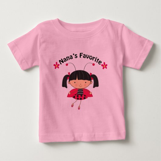 Nanas Favorite Girls Gift Baby T-shirt (Vorderseite)