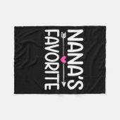 Nana's Favorite Granhild Quote Cute Granddaughter Fleecedecke (Vorderseite (Horizontal))