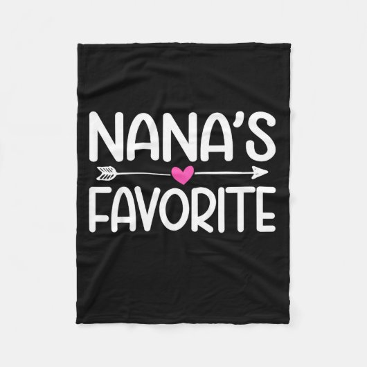 Nana's Favorite Granhild Quote Cute Granddaughter Fleecedecke (Vorderseite)