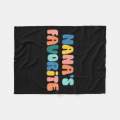 Nana's Favorite Mother's Day Grandma Fleecedecke (Vorderseite (Horizontal))