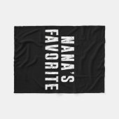 Nana's Favorite T Funny Grandma Grandparent Granhi Fleecedecke (Vorderseite (Horizontal))