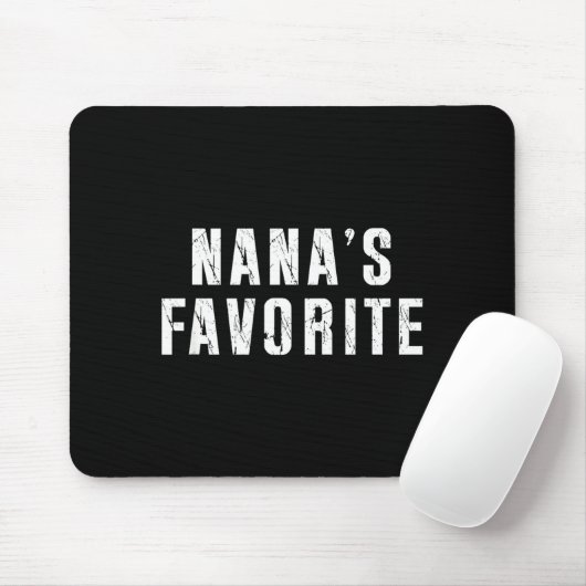 Nana's Favorite T Funny Grandma Grandparent Granhi Mousepad (Mit Mouse)