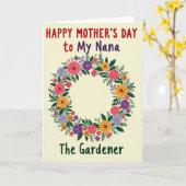 Nanas Gärtner Muttertagskarte Karte (Gelbe Blume)