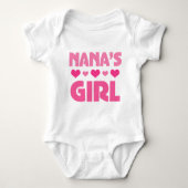 Nanas Girl Baby Strampler (Vorderseite)