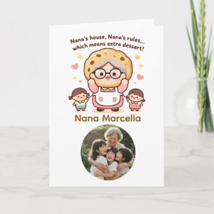 Nanas Haus Nanas Regeln Oma Foto Geburtstag Karte