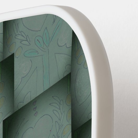 Nana's Hearts (Schwarz & Grau) Pickleball Schläger (Linke Seite)