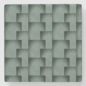 Nana's Hearts (Schwarz & Grau) Steinuntersetzer (Vorderseite)