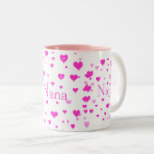 Nanas Herzen um mich Tasse (VorderseiteRechts)