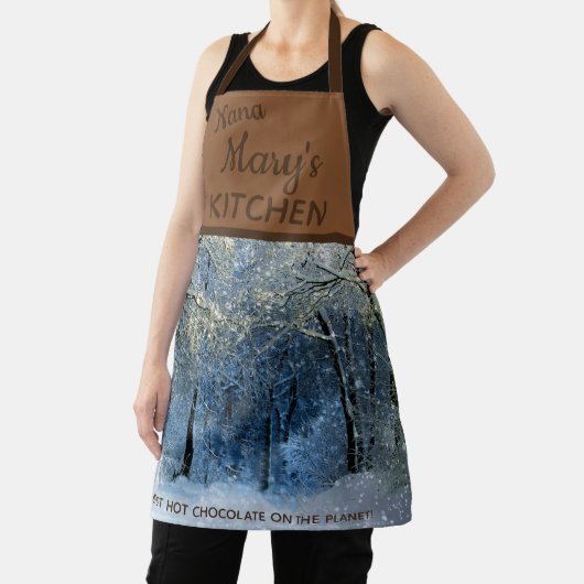 Nanas Hot Chocolate Snow All-over Print-Schürze Schürze (InSitu)