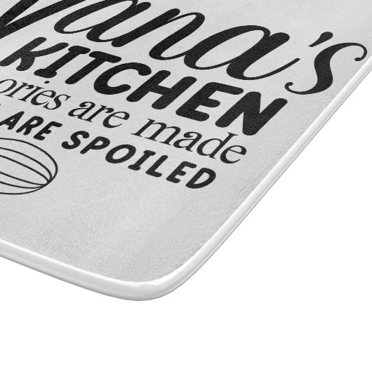 Nana's Kitchen Glass Cutting Board Schneidebrett (Ecke)