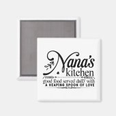 Nana's Kitchen Magnet (Vorderseite/Rückseite)