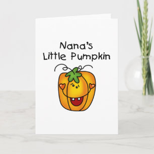 Nana's kleine Kürbis-T - Shirt und Geschenke Karte