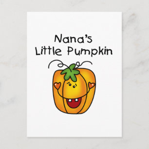 Nana's kleine Kürbis-T - Shirt und Geschenke Postkarte