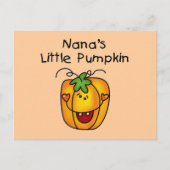 Nana's kleine Kürbis-T - Shirt und Geschenke Postkarte (Vorderseite)