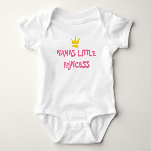 NANAS KLEINE PRINZESS ONEPIECE BABY STRAMPLER (Vorderseite)