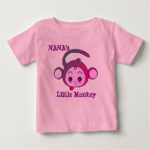Nanas kleiner Affe Baby T-shirt (Vorderseite)